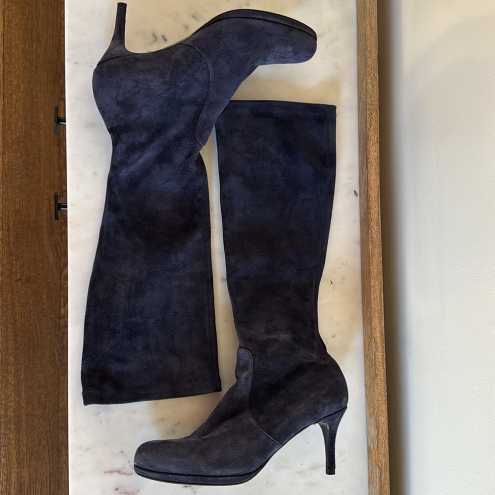 Designer Lk Bennett Boots Blue Suede
42 Size US 11